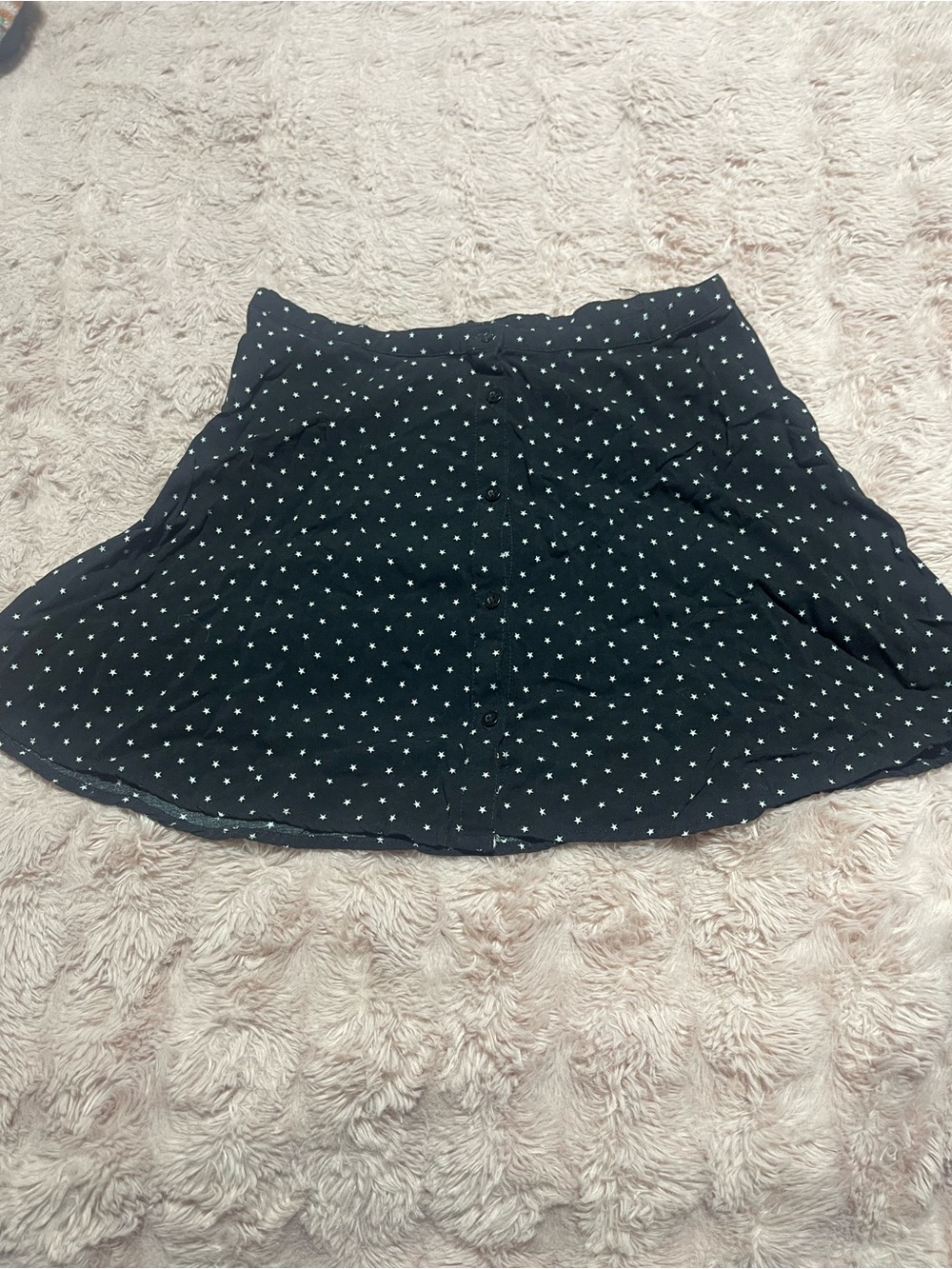 Aeropostale Black Star-Print Skater Skirt
